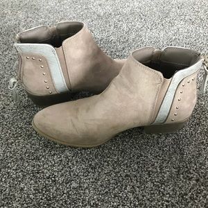 Light tan ankle boots
